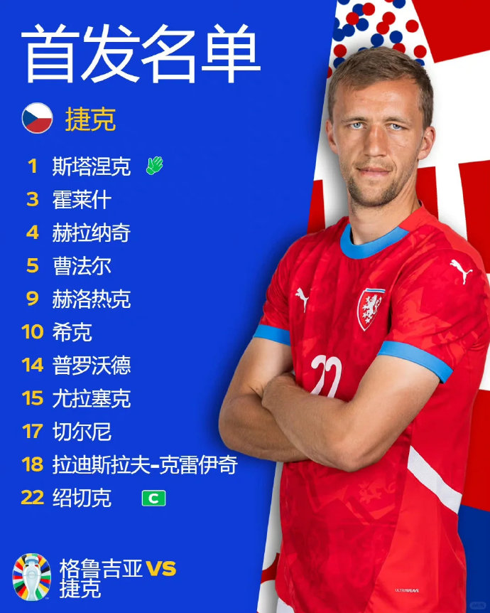 九游体育-捷克国家队斩获欧洲杯正赛资格,气势如虹的球员